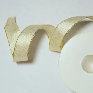 Gold Mesh Wire Ribbon 7/8'' 25 Yards