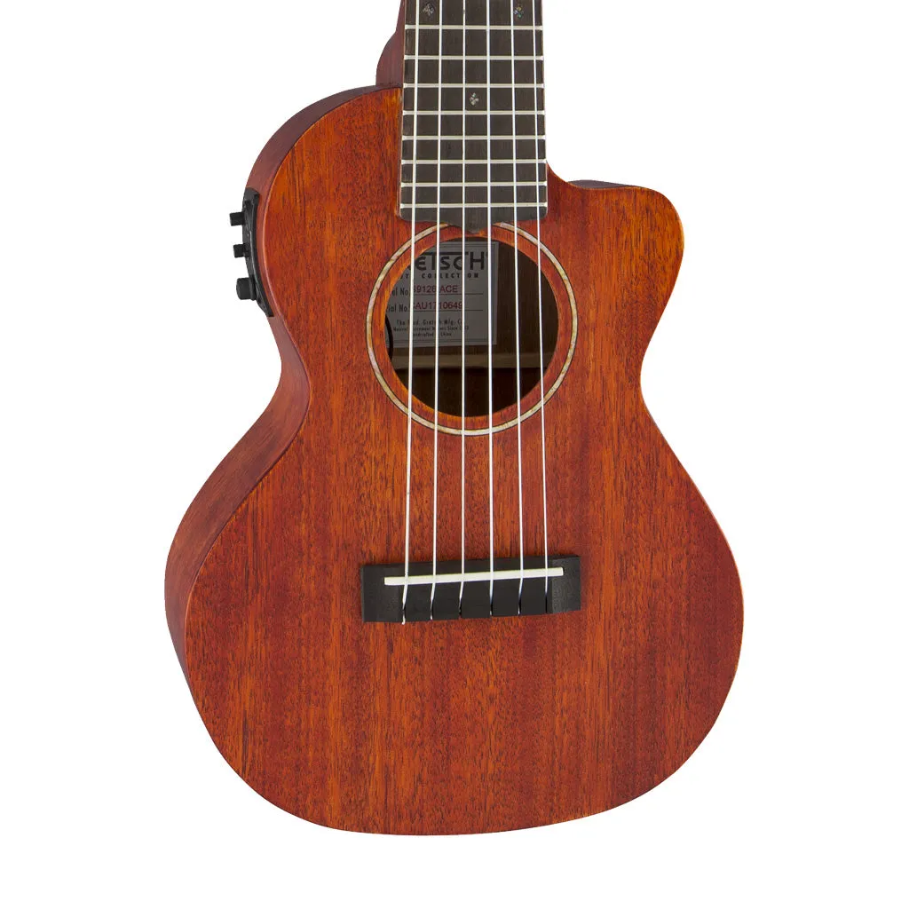 Gretsch G9126 Acoustic-Electric Ukulele, Ovangkol FB, Honey Mahogany Stain