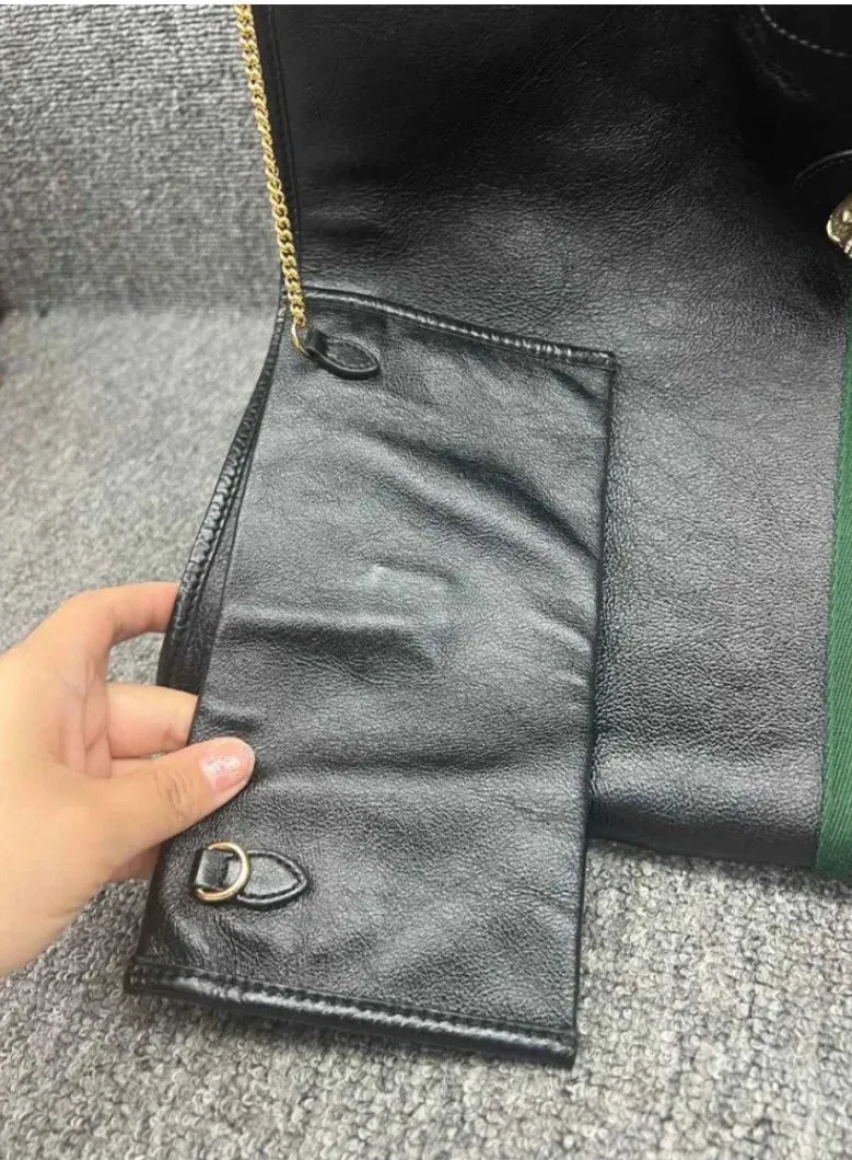 Gucci Black Supreme Leather Shoulder Bag