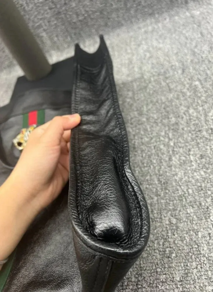 Gucci Black Supreme Leather Shoulder Bag