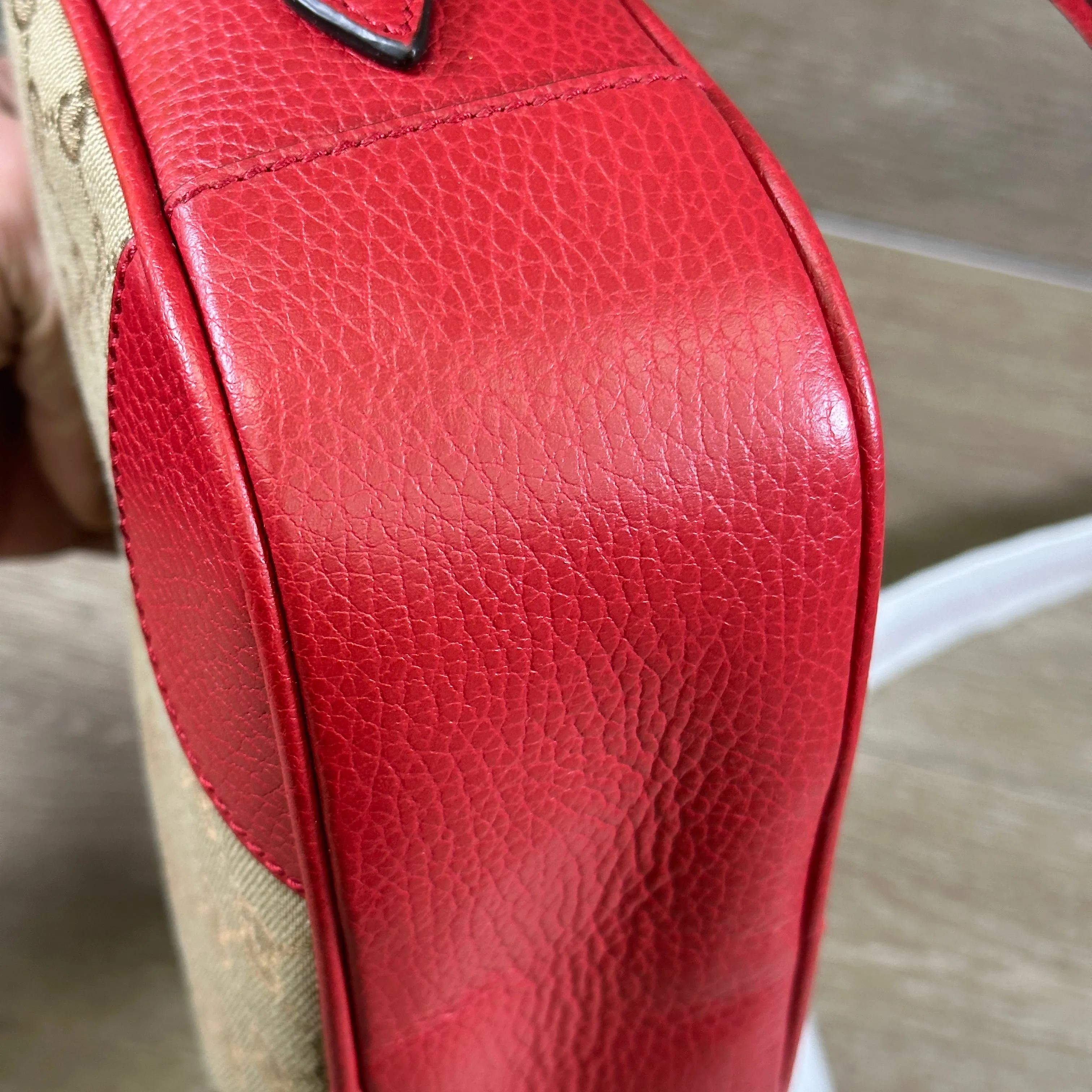 Gucci Bree Crossbody GG Red Leather