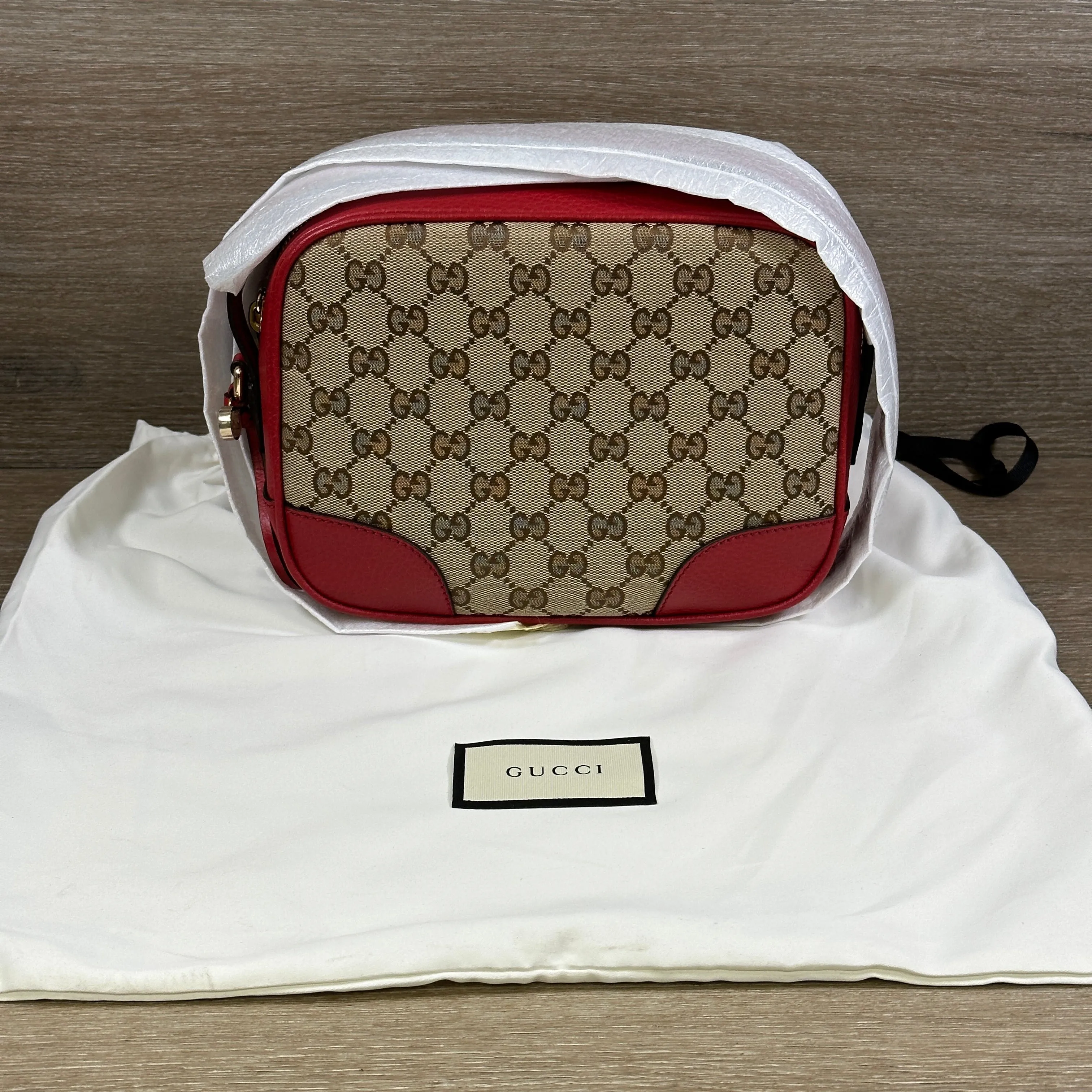 Gucci Bree Crossbody GG Red Leather
