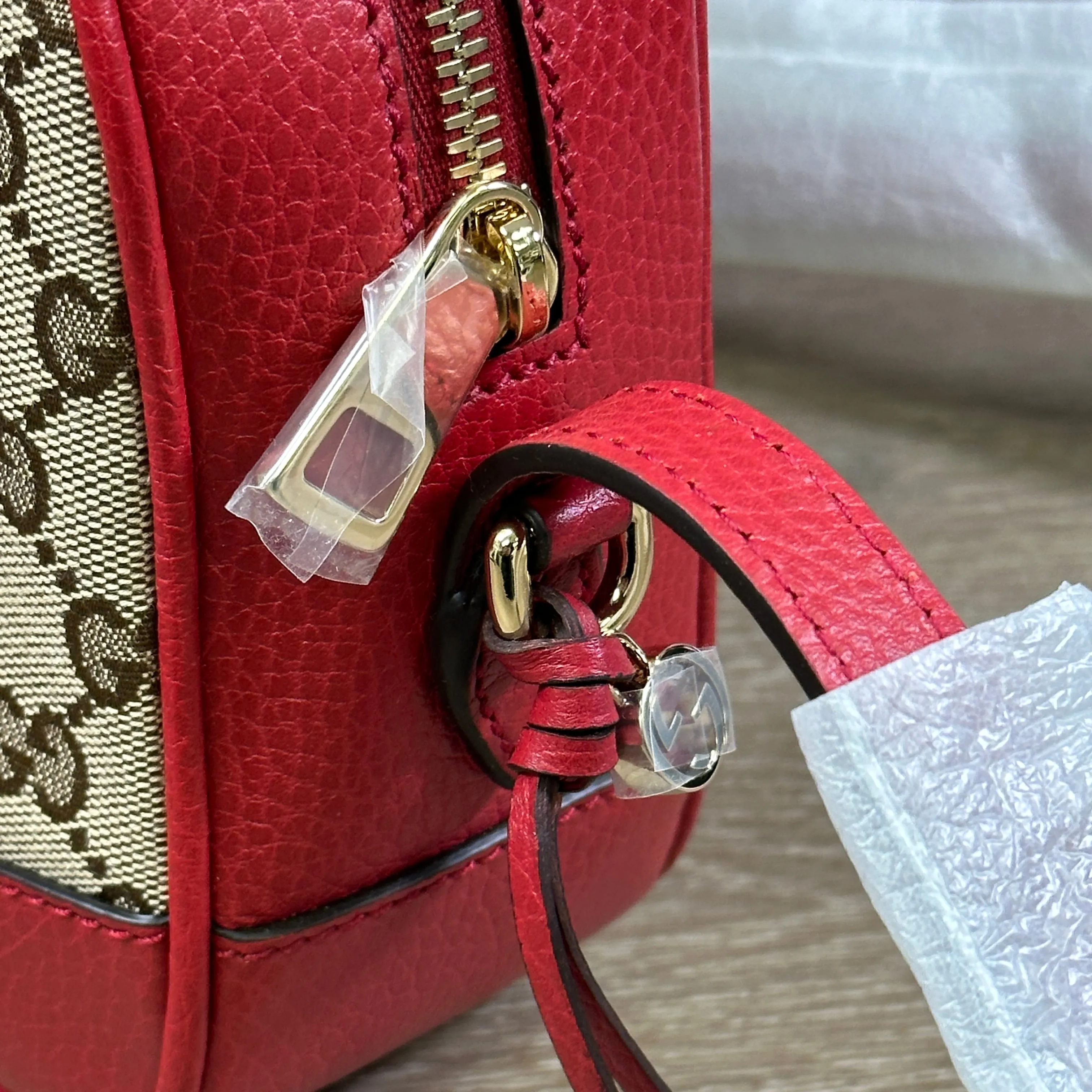 Gucci Bree Crossbody GG Red Leather
