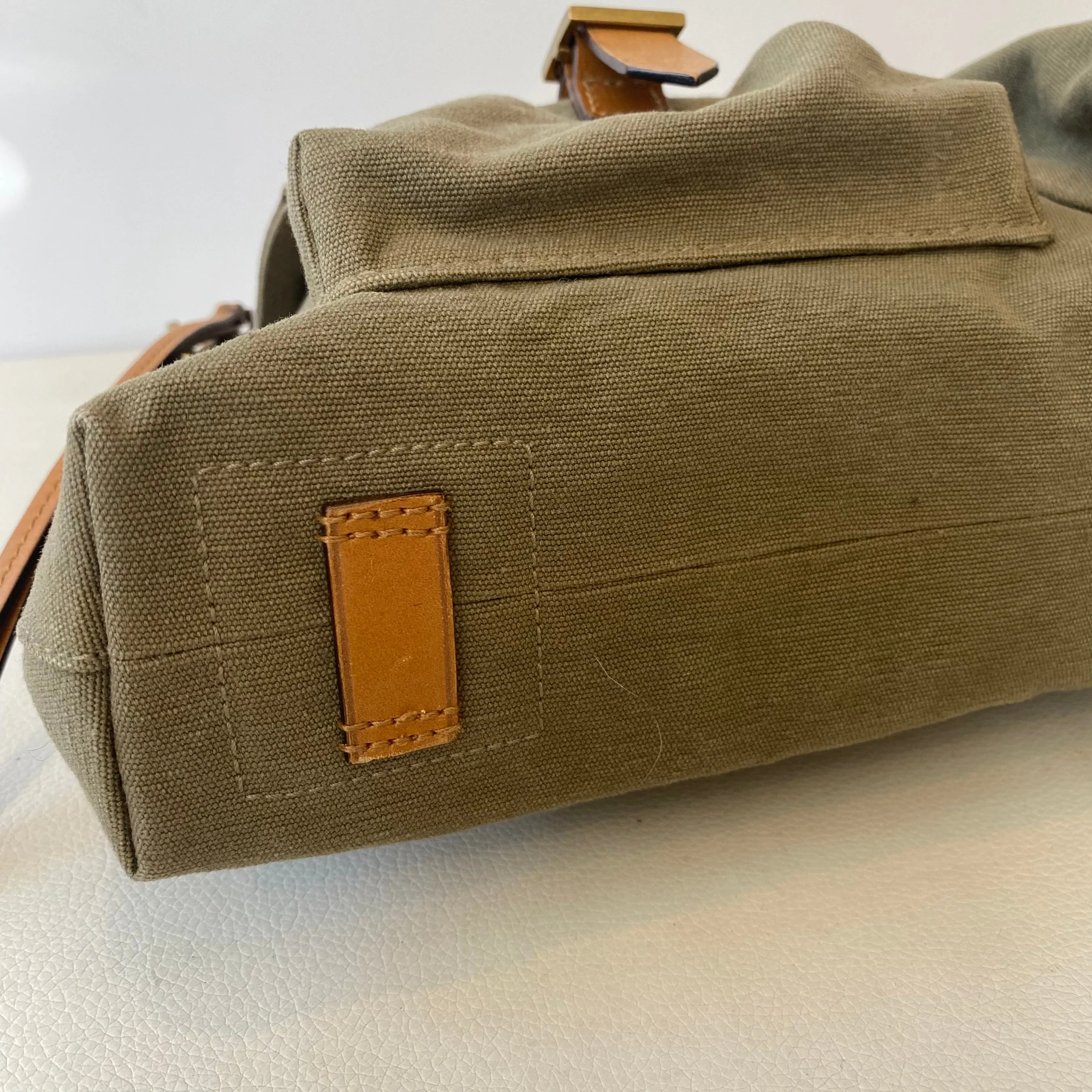 GUCCI Diana Canvas Shoulder Bag