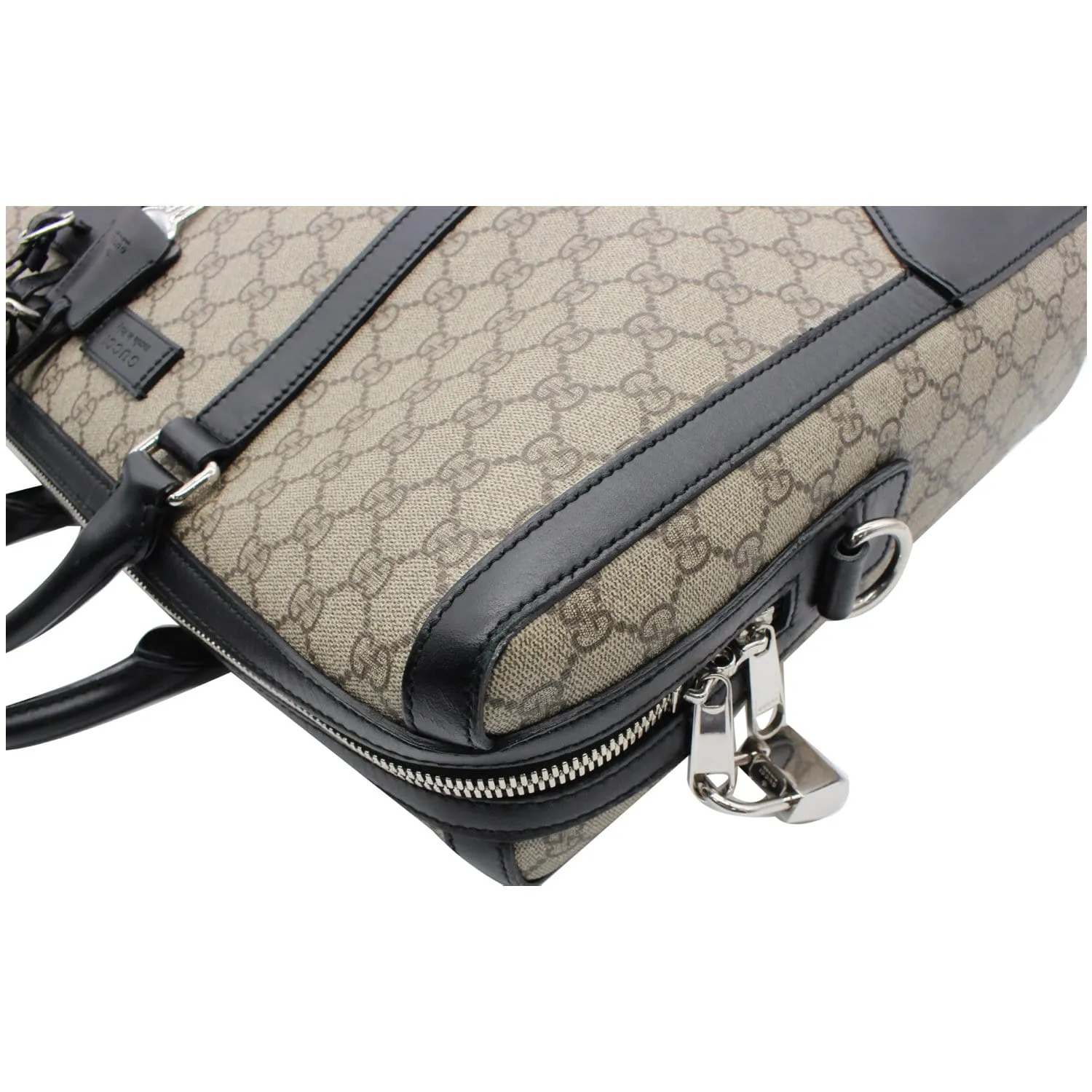 GUCCI Eden GG Supreme Canvas Briefcase Bag Beige 406384