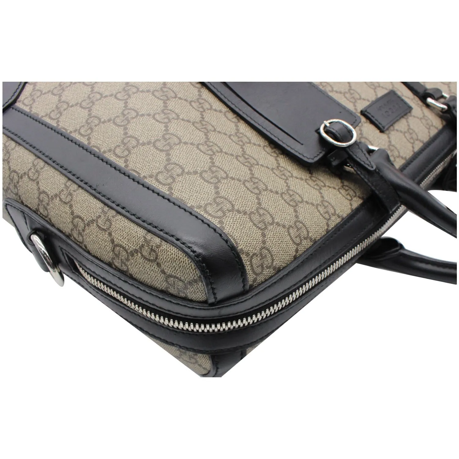 GUCCI Eden GG Supreme Canvas Briefcase Bag Beige 406384
