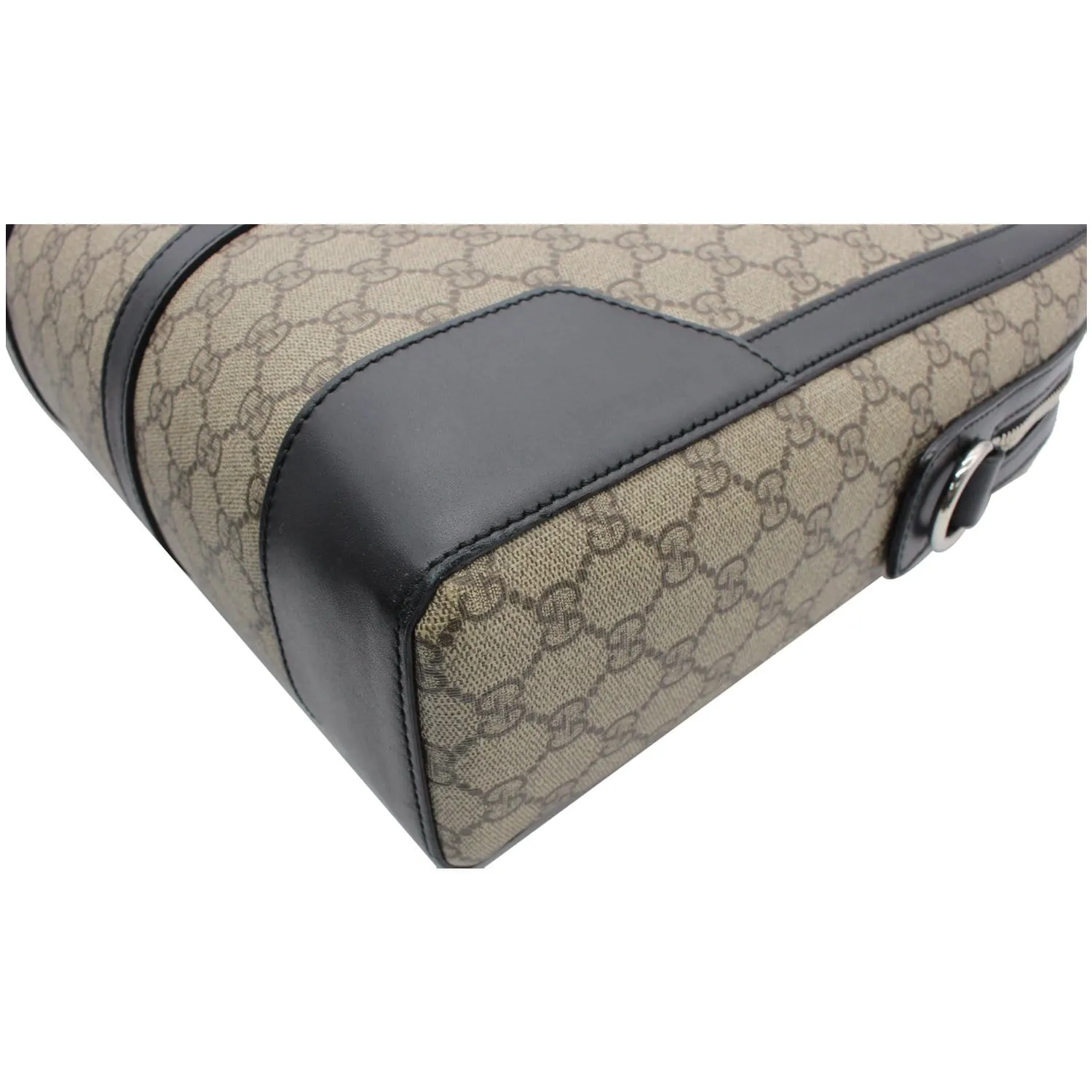 GUCCI Eden GG Supreme Canvas Briefcase Bag Beige 406384