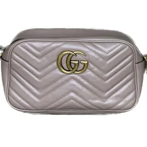 Gucci GG Marmont Camera Small Shoulder Bag - Dusty Pink Leather