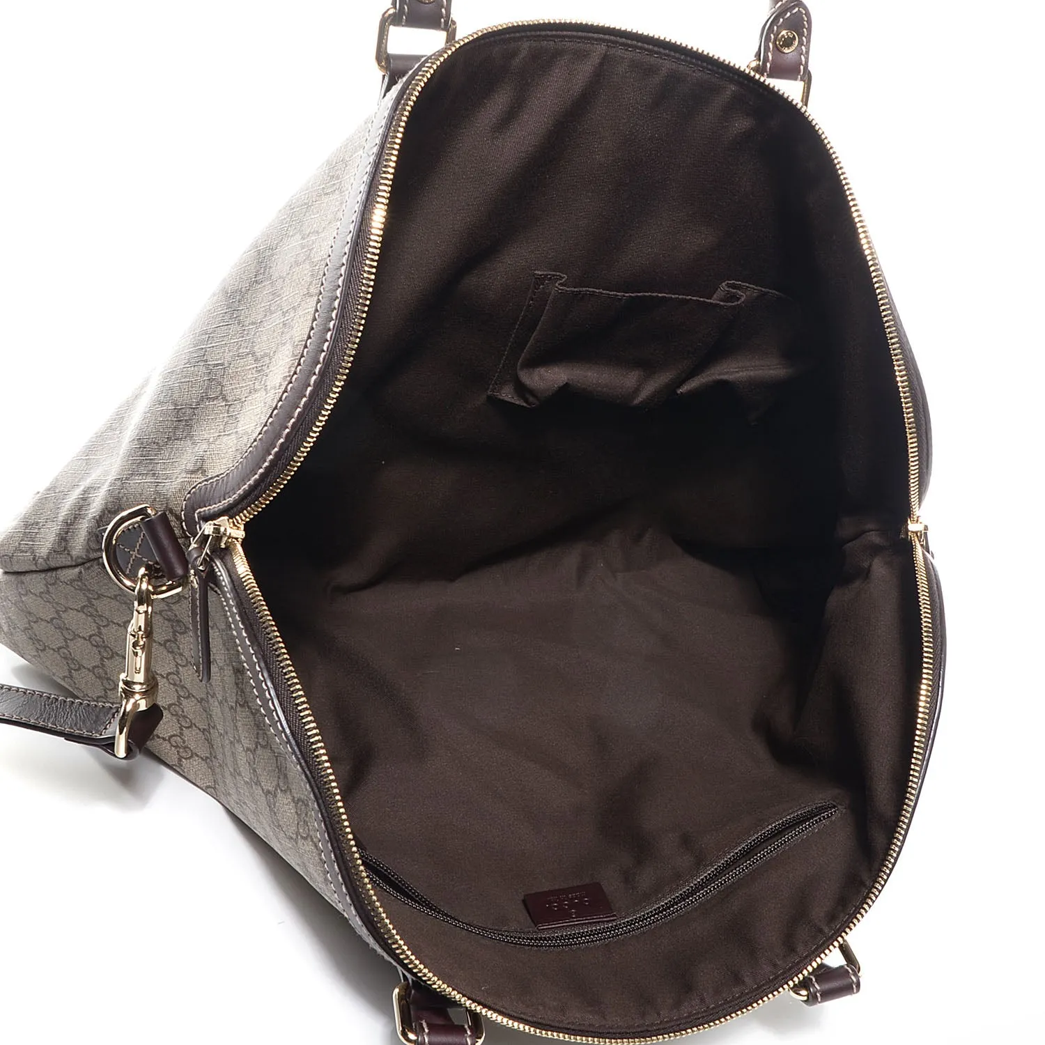 Gucci GG Plus Cuoio Minerva Monogram Briefcase in Cocoa