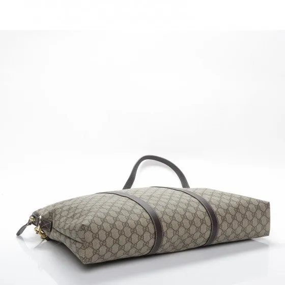 Gucci GG Plus Cuoio Minerva Monogram Briefcase in Cocoa