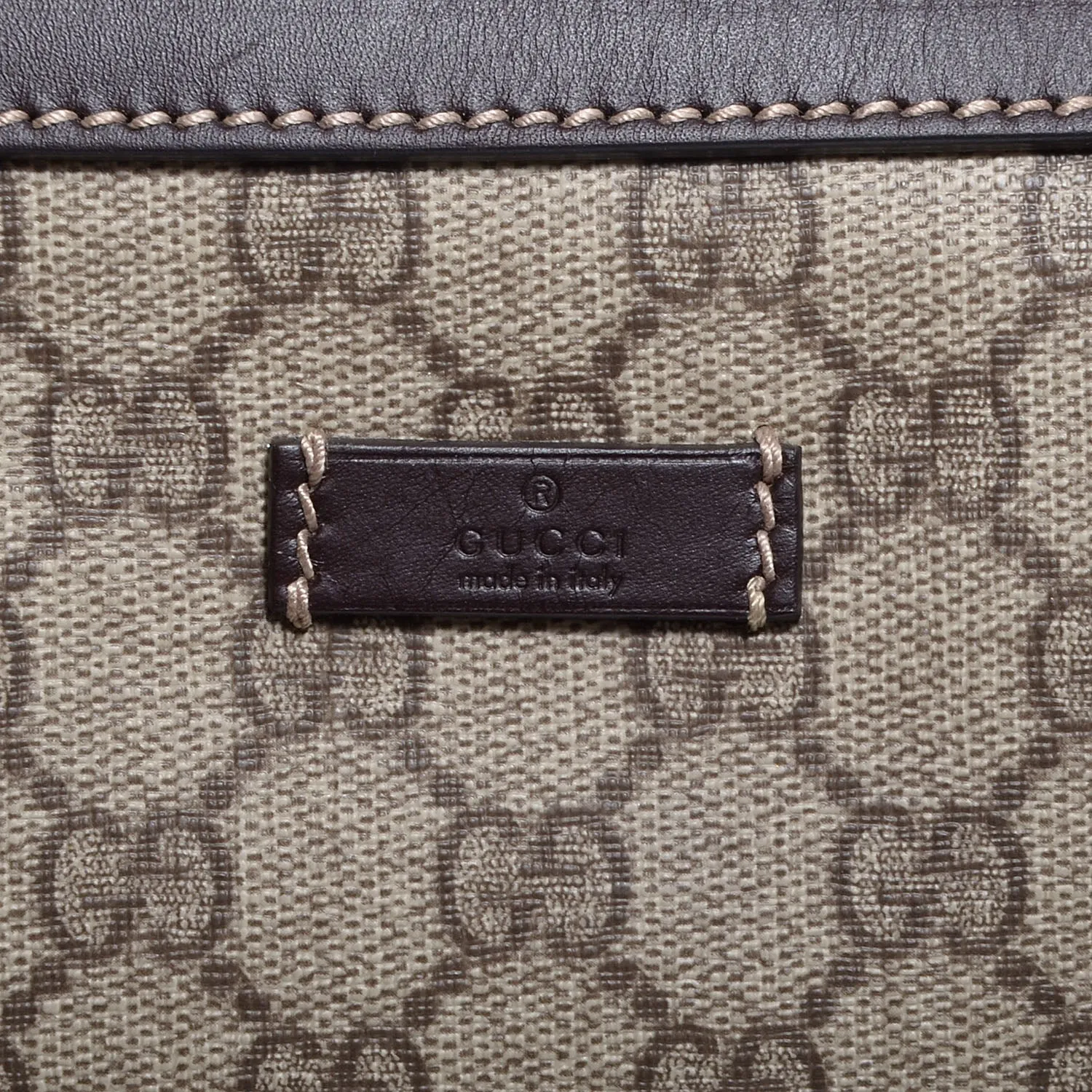 Gucci GG Plus Cuoio Minerva Monogram Briefcase in Cocoa