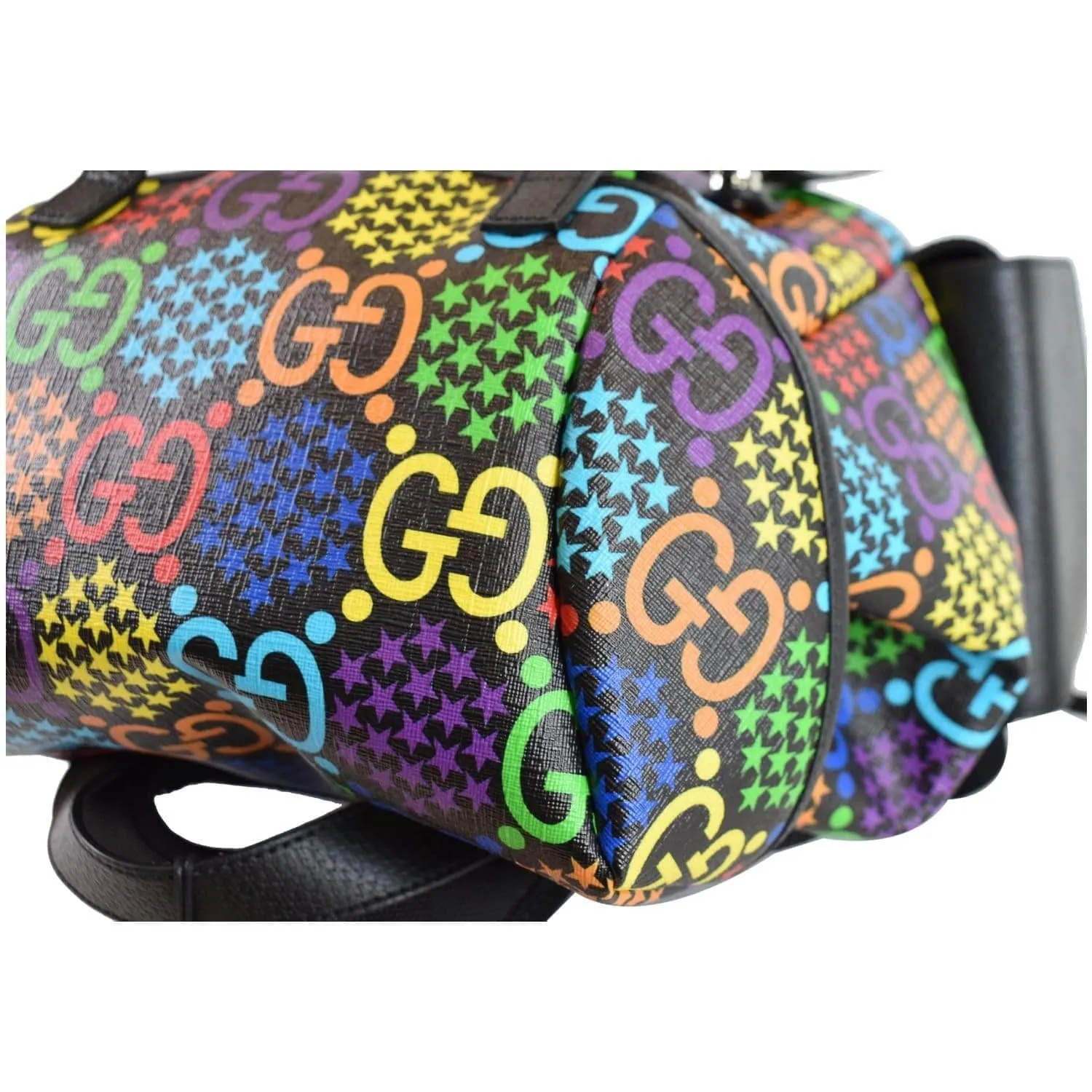 GUCCI GG Psychedelic Supreme Medium Backpack Bag Black 598140 - Final Sale