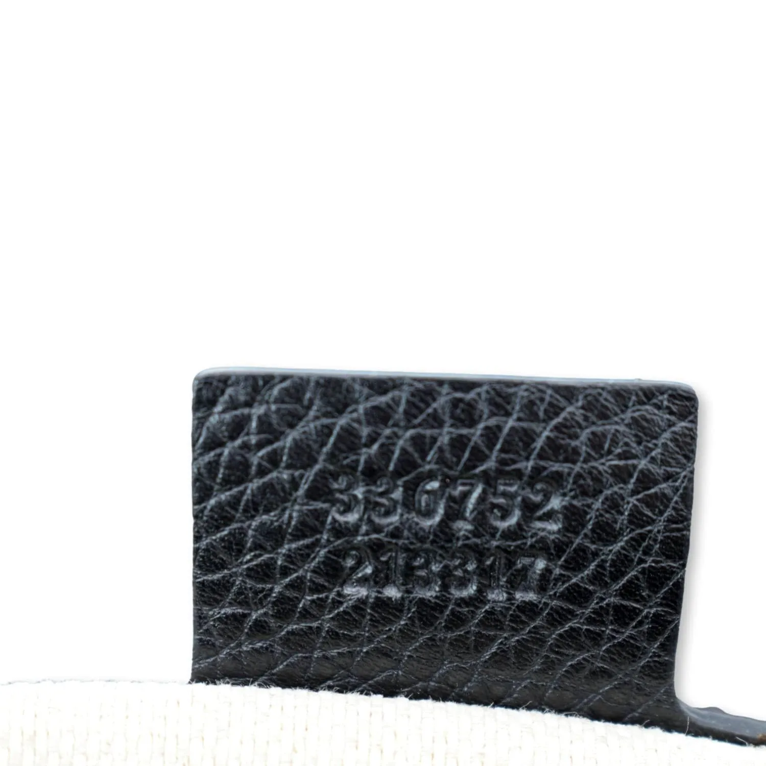 GUCCI GG Soho Tassel Chain Leather Crossbody Bag Beige Black