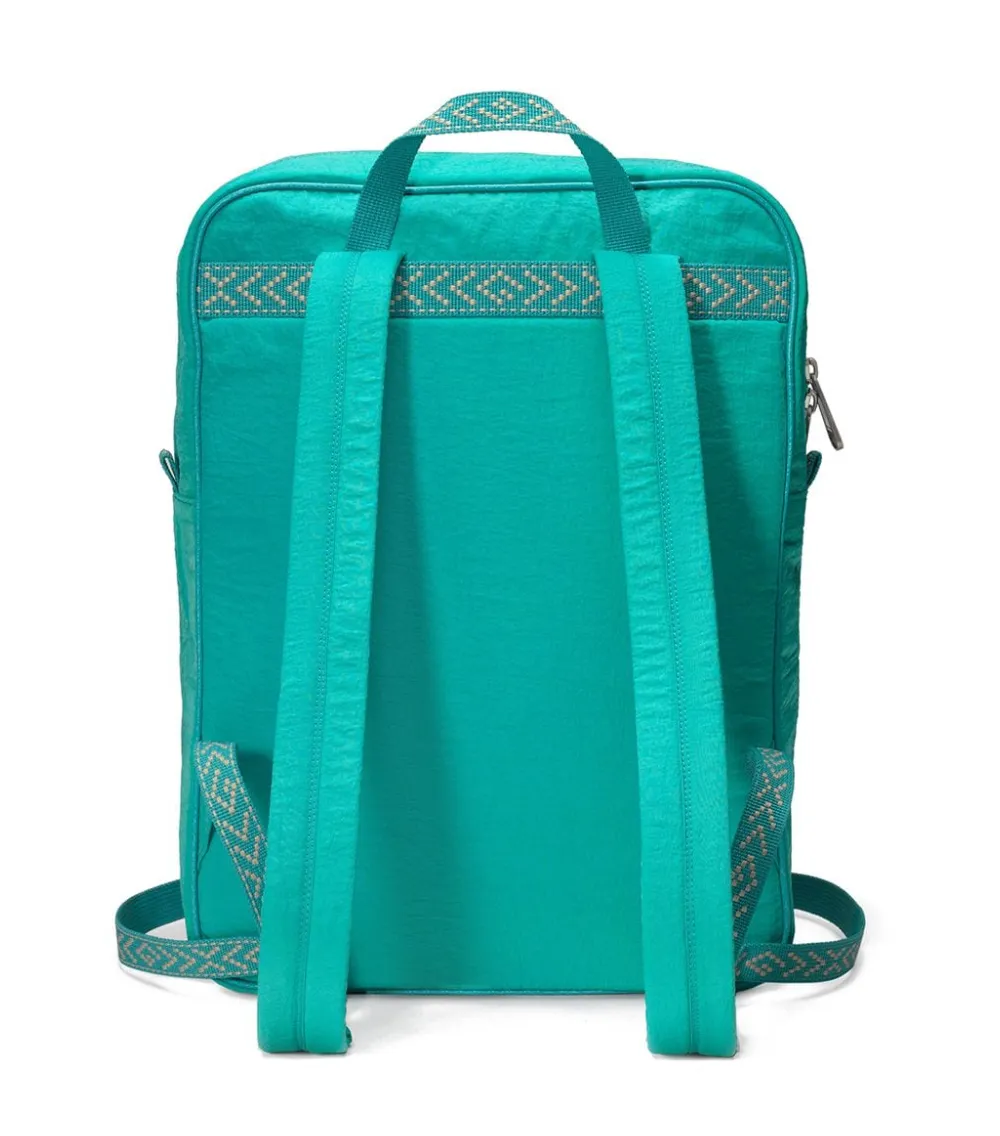 Gucci Medium 80s Logo Patch Backpack in Blue