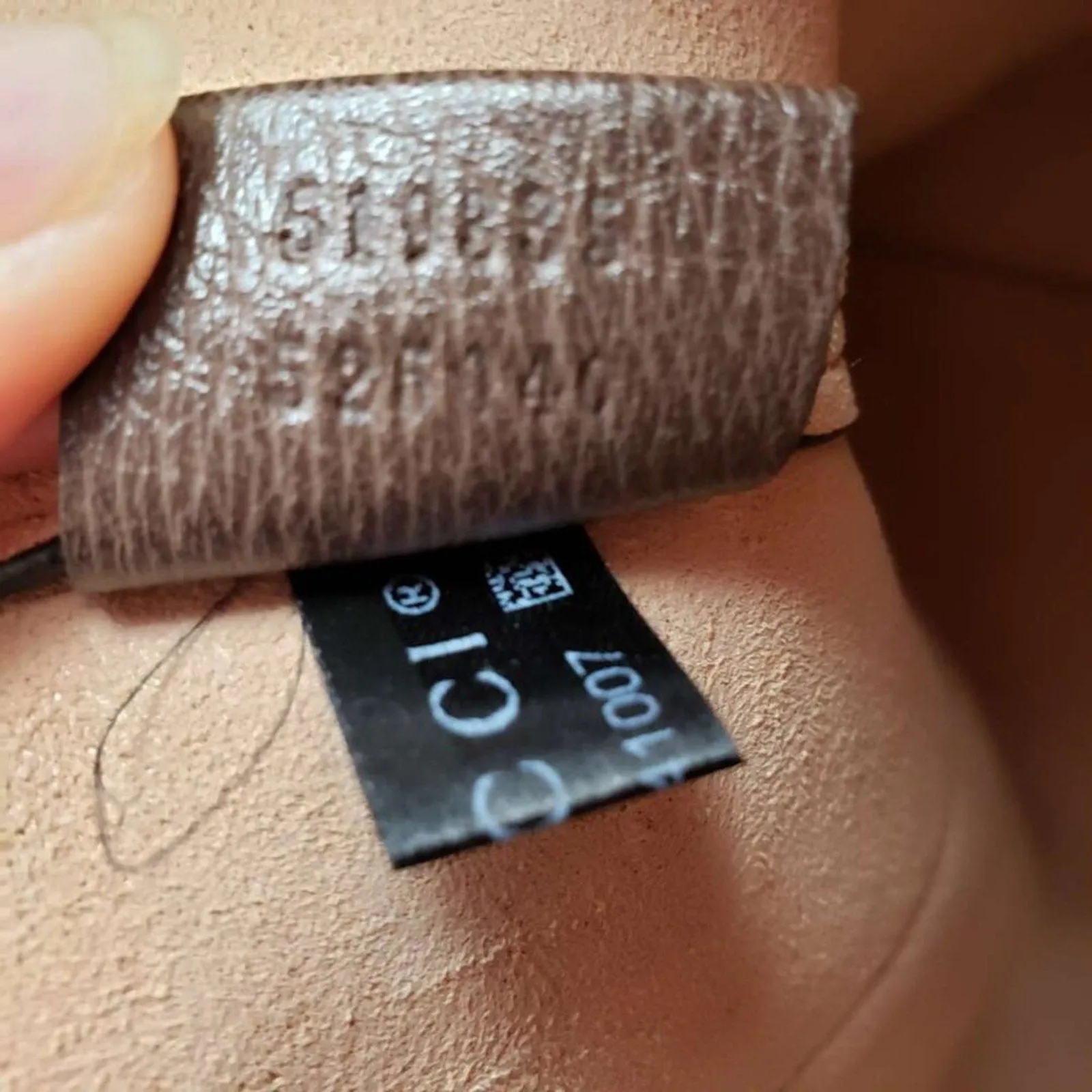 GUCCI Ophidia Brown Canvas Shoulder Bag