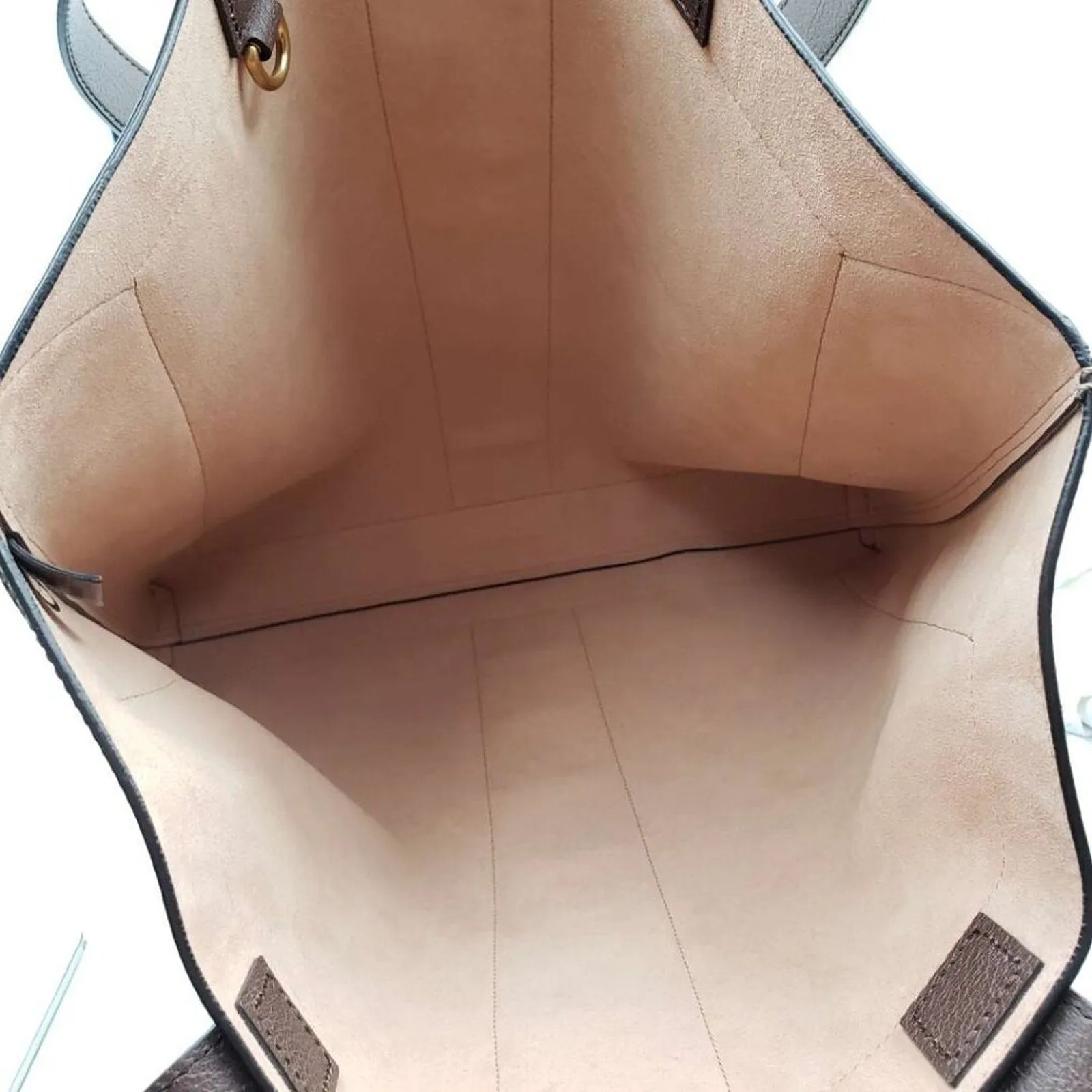 GUCCI Ophidia Brown Canvas Shoulder Bag