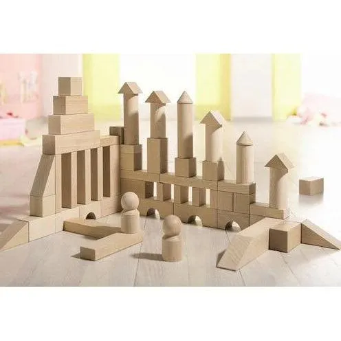 Haba Large Natural Wood Starter Block Set