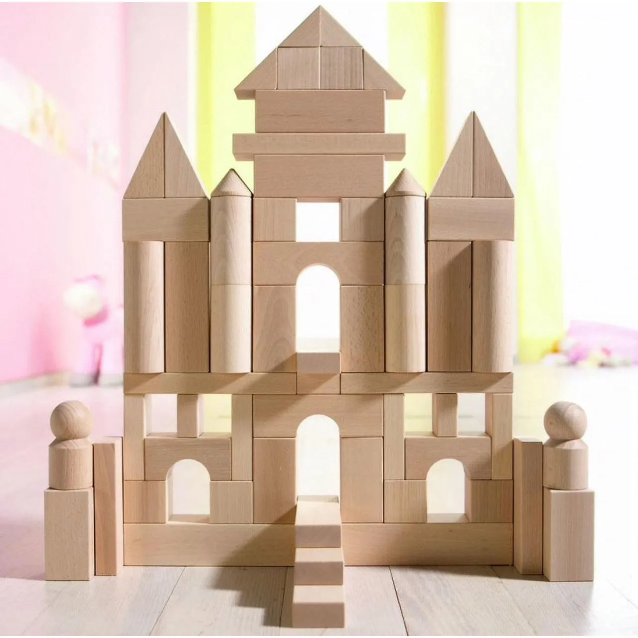 Haba Large Natural Wood Starter Block Set
