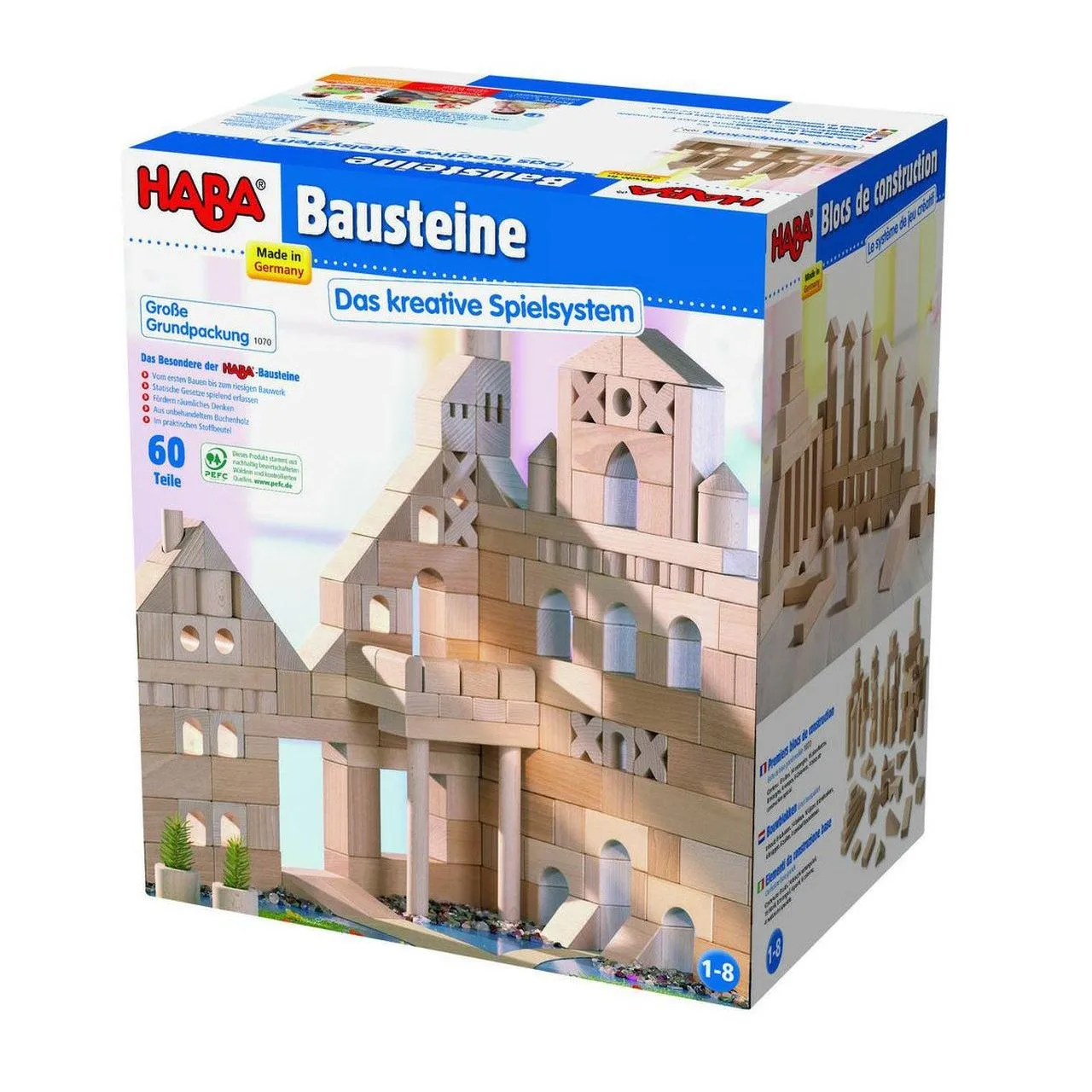 Haba Large Natural Wood Starter Block Set