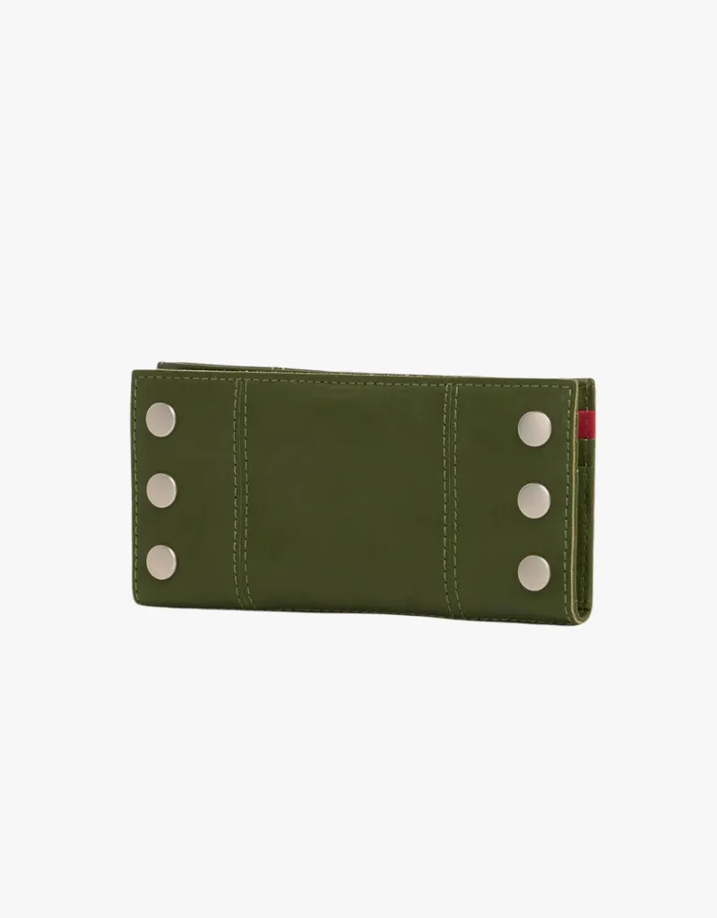 Hammitt 110 North Wallet in Landscape Green & Brushed Silver