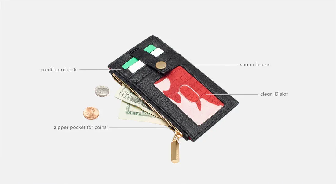 Hammitt 210 West Black/Brushed Gold Wallet