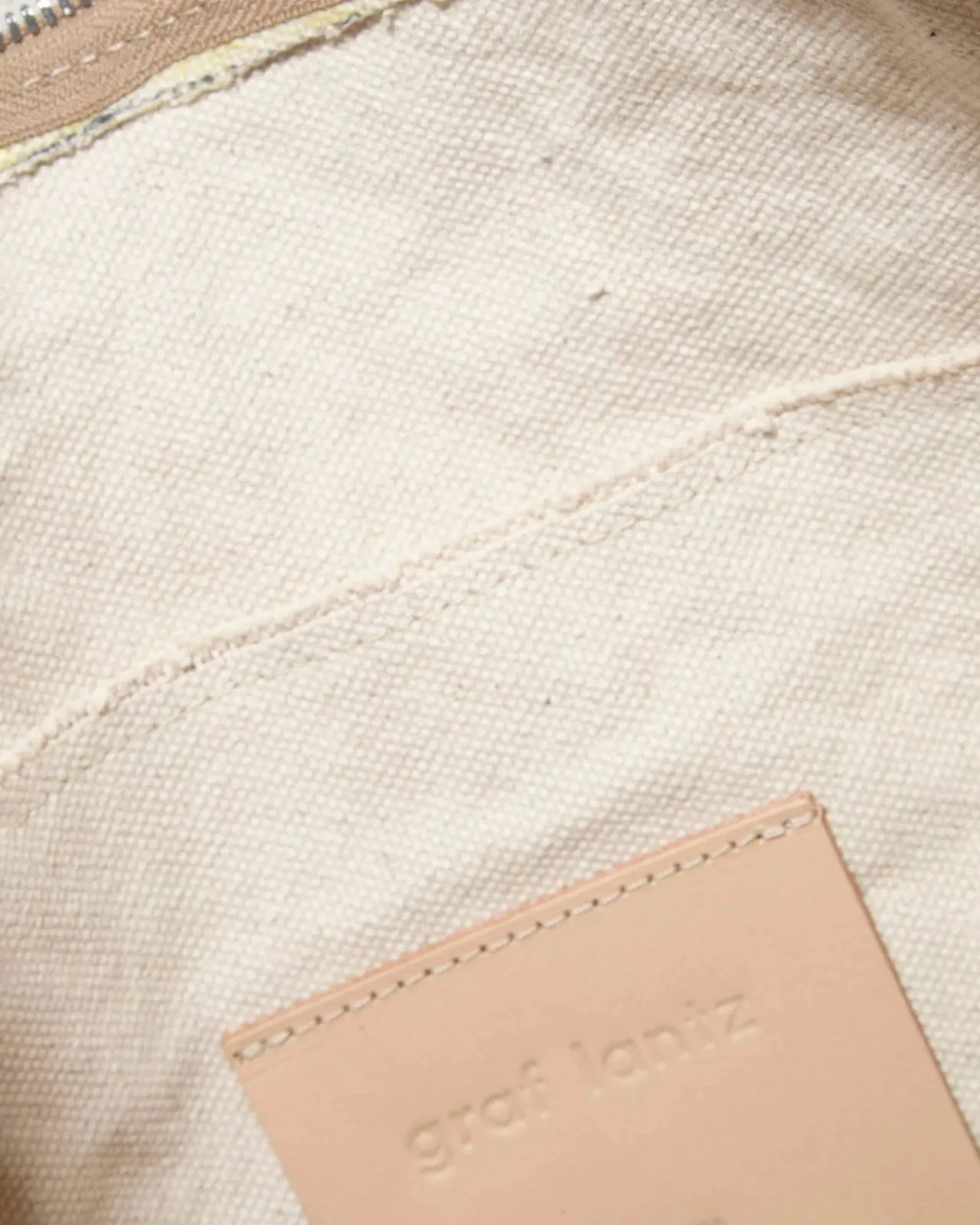 Hana Canvas Hobo Bag in Natural Vachetta