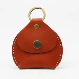 HANDMADE LEATHER CUTE Women Keyring Change Holder Pouch PERSONALIZED MONOGRAMMED GIFT CUSTOM Coin Wallet Holder