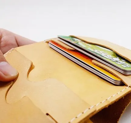 HANDMADE LEATHER Women Cute Bifold Short Small WALLET PERSONALIZED MONOGRAMMED GIFT CUSTOM Card Holder Small Wallet