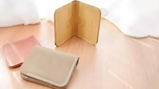 HANDMADE LEATHER Women Cute Bifold Short Small WALLET PERSONALIZED MONOGRAMMED GIFT CUSTOM Card Holder Small Wallet