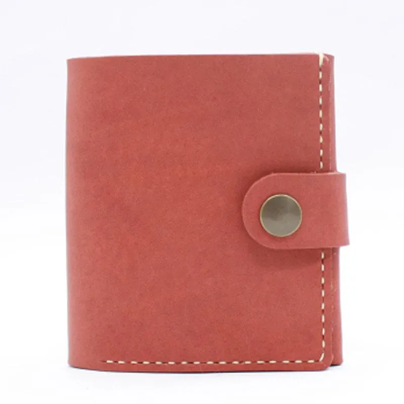 HANDMADE LEATHER Women Cute Bifold Short Small WALLET PERSONALIZED MONOGRAMMED GIFT CUSTOM Card Holder Small Wallet