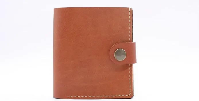 HANDMADE LEATHER Women Cute Bifold Short Small WALLET PERSONALIZED MONOGRAMMED GIFT CUSTOM Card Holder Small Wallet
