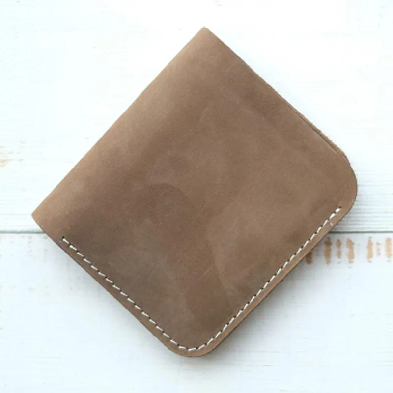 HANDMADE LEATHER Women Cute Bifold Short Small WALLET PERSONALIZED MONOGRAMMED GIFT CUSTOM Card Holder Small Wallet