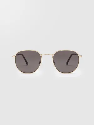 Happening Gloss Gold Sunglasses (Gray Lens) - GRAY