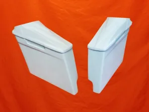 Harley Davidson 4" Extended Saddlebags   8.8 Speaker Lids With Cut Outs