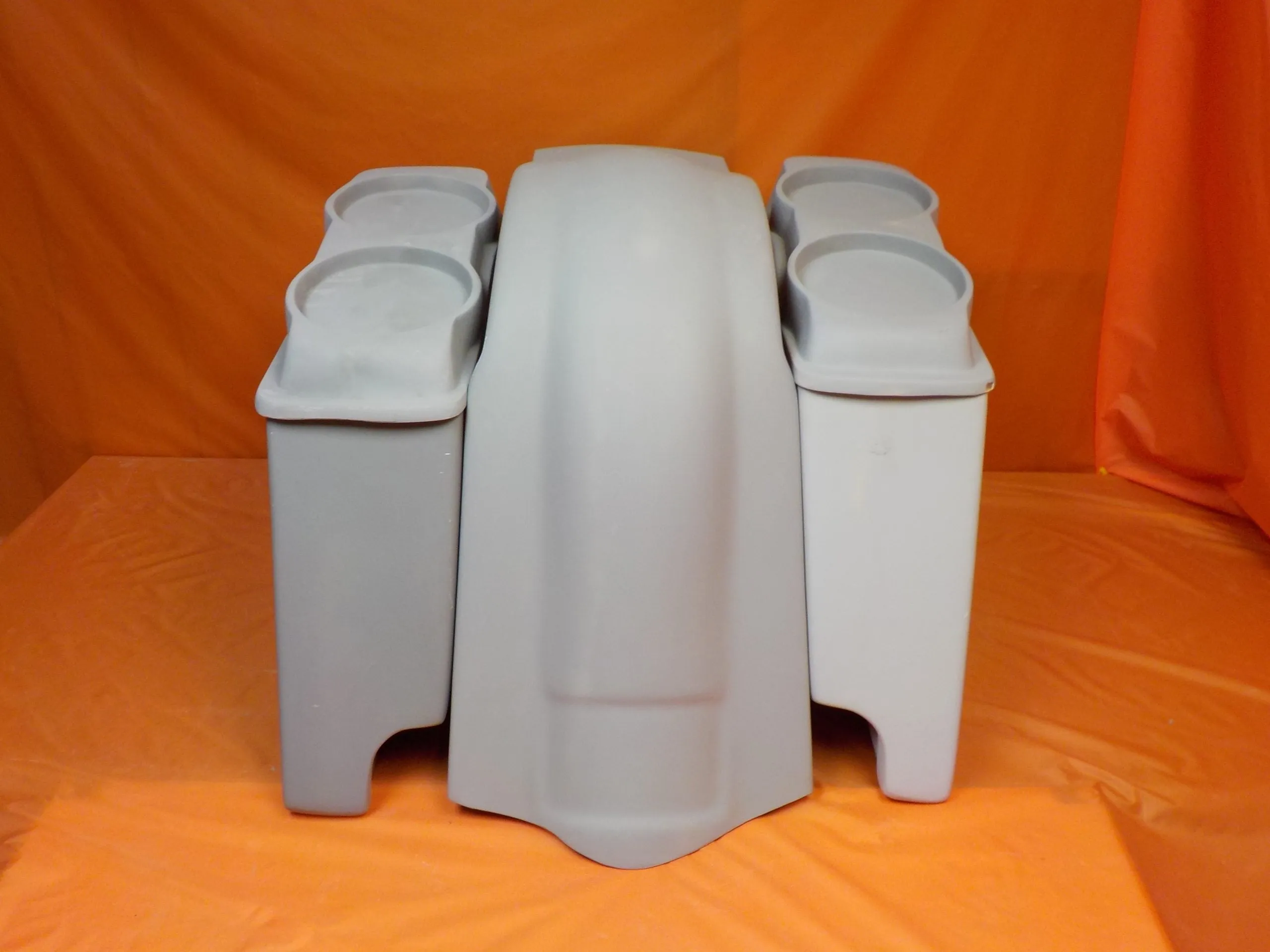 Harley Davidson 4" Extended Saddlebags Dual 6.5" Speaker Lids Fender Cutouts