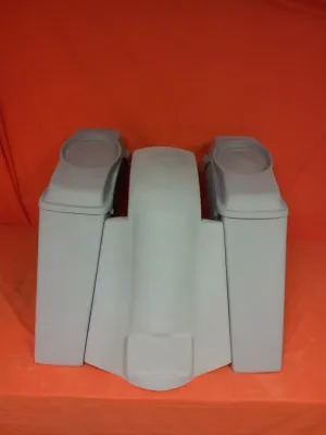 Harley Davidson 4" Extended Stretched Saddlebags   6 x 9 Speaker Lids & Replacement Fender 09 - 13