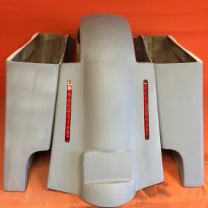 Harley Davidson 4" Extended Stretched Saddlebags & Replacement LED Fender 09 - 13