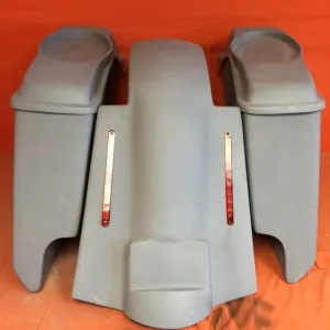 Harley Davidson 5" Extended Saddlebags With Cut Outs Replacement Fender 6.5" Speaker lids 89 - 08