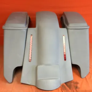 Harley Davidson 5" Extended Saddlebags With Cut Outs Replacement LED Fender lids 89 - 08