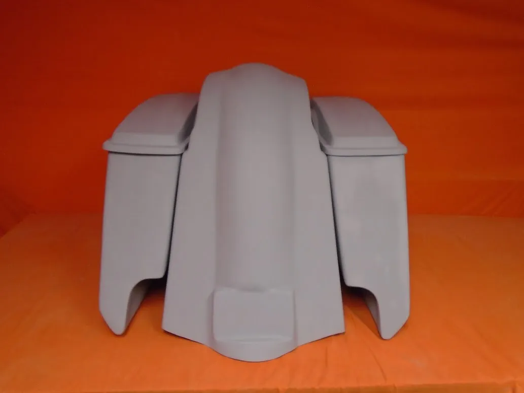 Harley Davidson 5" Extended Stretched Saddlebags With Cut Outs Fender Lids