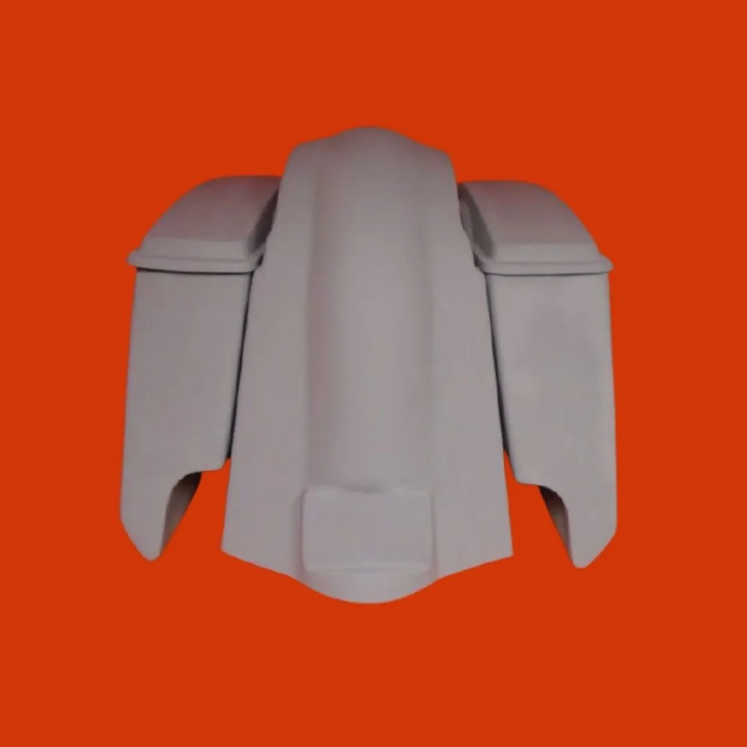 Harley Davidson 5" Softail Heritage Extended Stretched Saddlebags Lids Fender Dual CutOuts