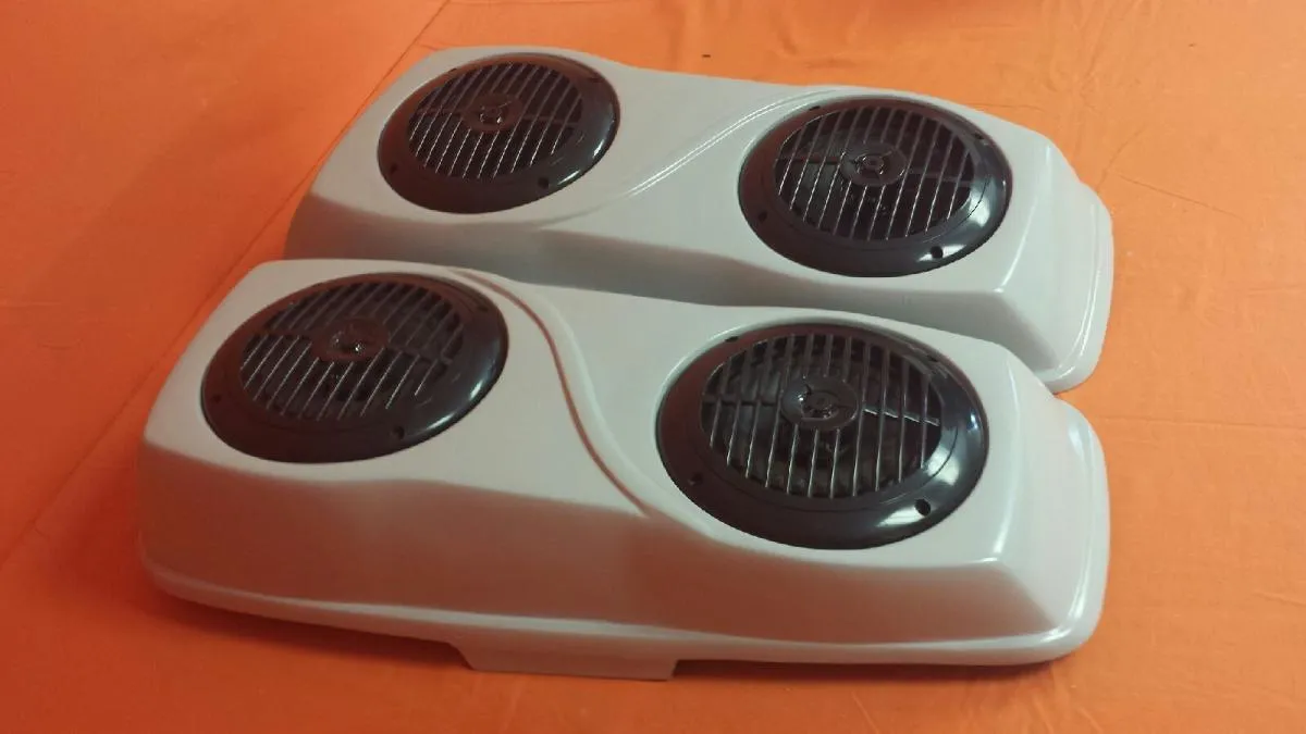 Harley Davidson 6" Trendsetter Extended Saddlebag Fender Kit - Dual Cut Outs Dual 6.5" Speaker Lids / 2014 - 2023