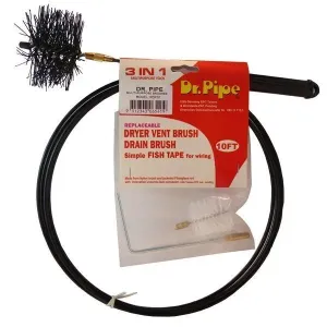 Haron PDP10 Dr. Pipe 3-in-1 Pipe Cleaner and Fish Tape