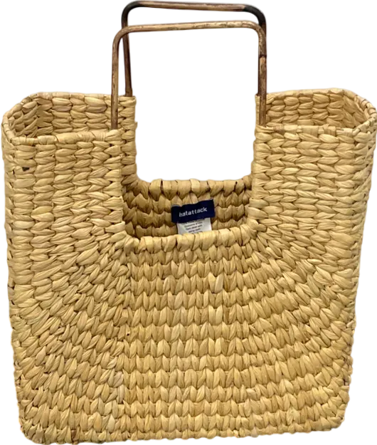 Hatattack Beige Cami Square Frame Tote One Size