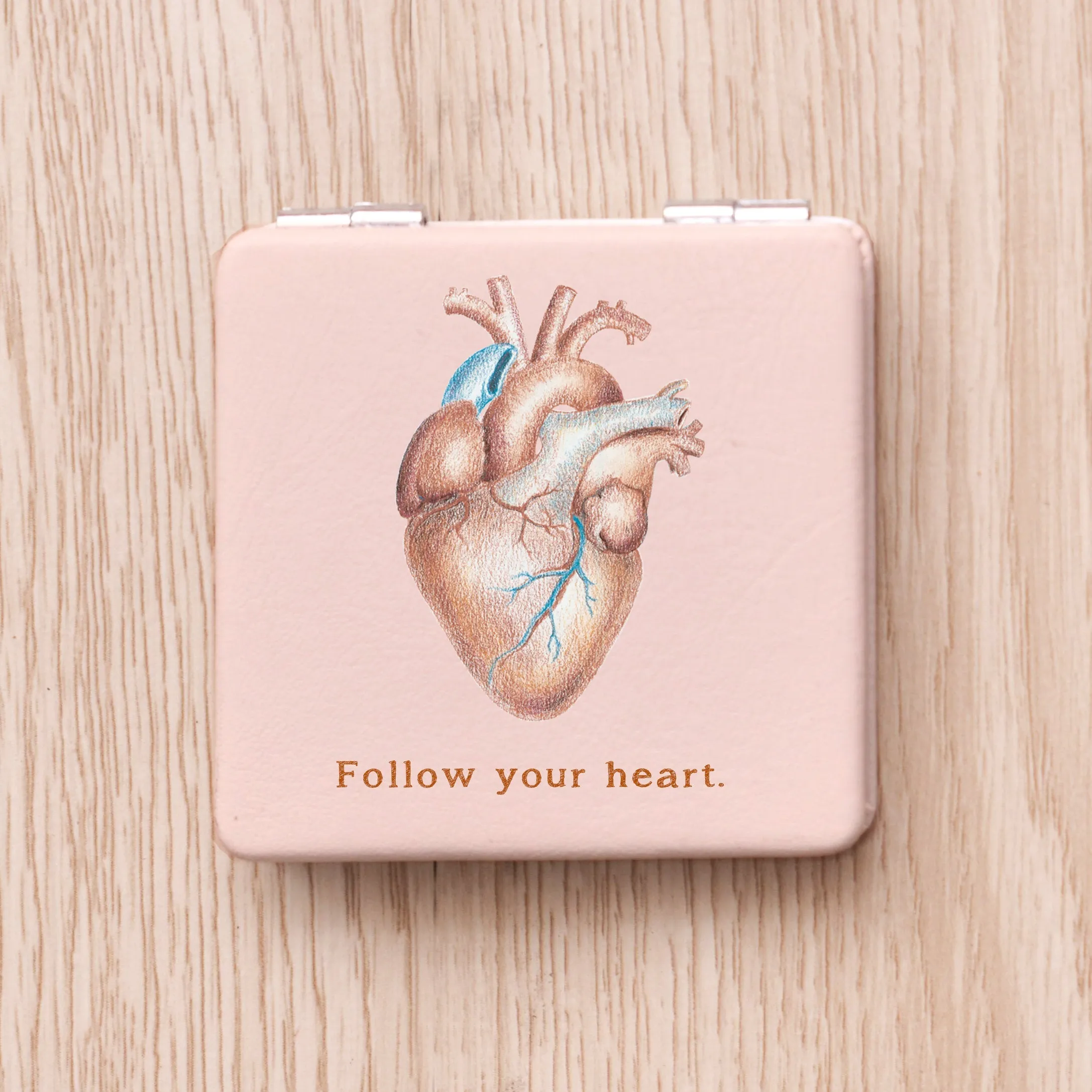 Heart Compact Mirror