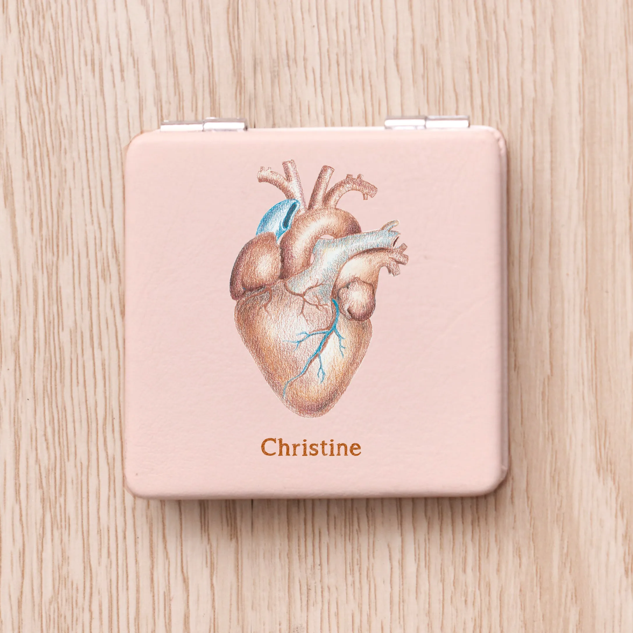Heart Compact Mirror