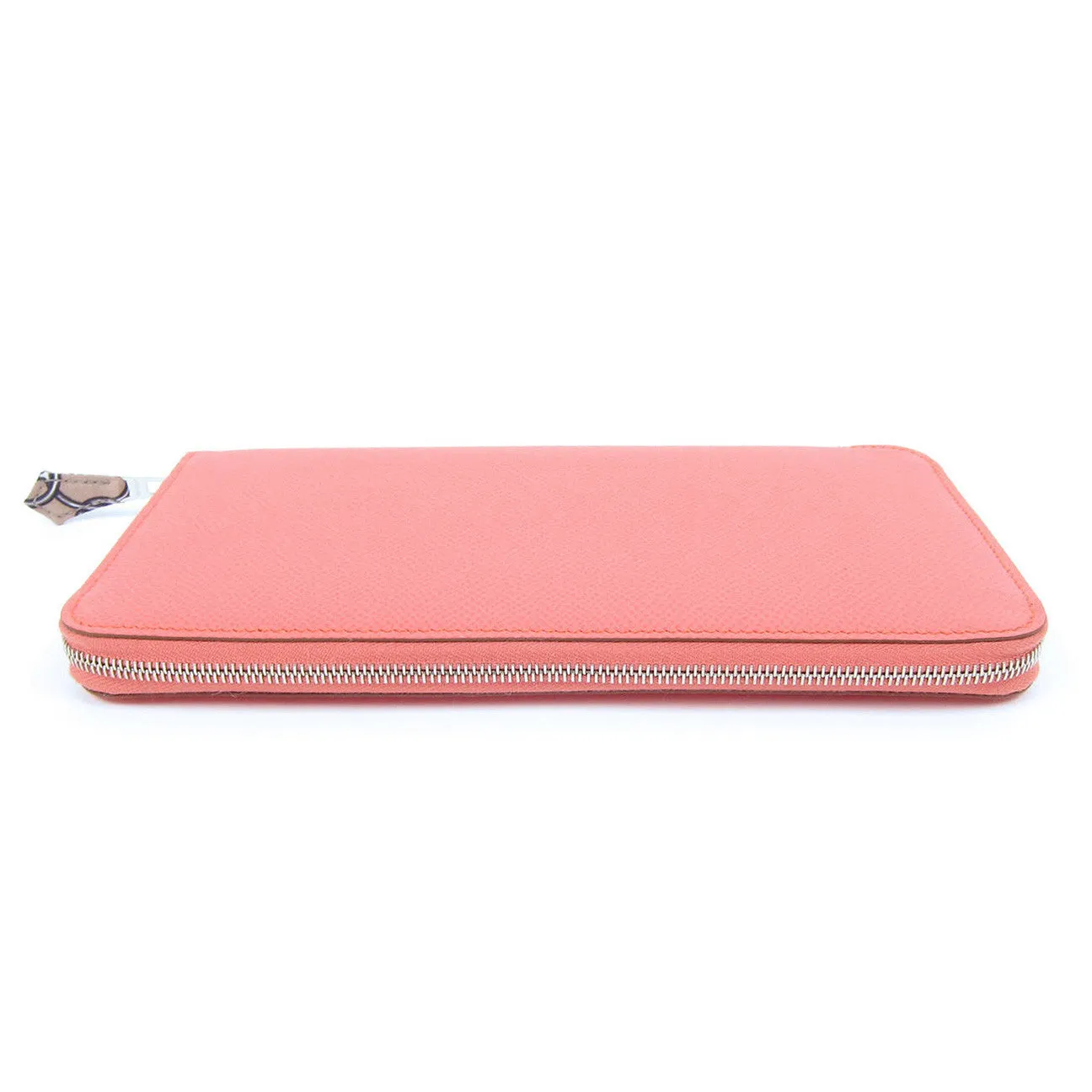 Hermes Flamingo Epsom Silk-In Azap Wallet
