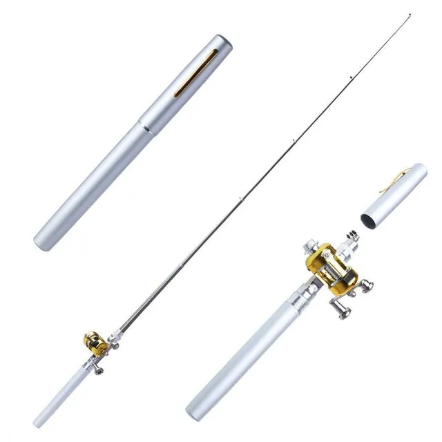HIGH QUALITY FISHING PEN - TRAVEL RETRACTABLE POCKET FISHING POLE