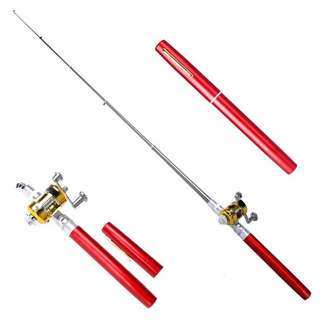 HIGH QUALITY FISHING PEN - TRAVEL RETRACTABLE POCKET FISHING POLE