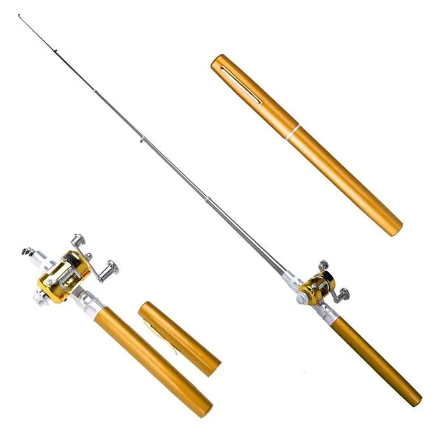 HIGH QUALITY FISHING PEN - TRAVEL RETRACTABLE POCKET FISHING POLE